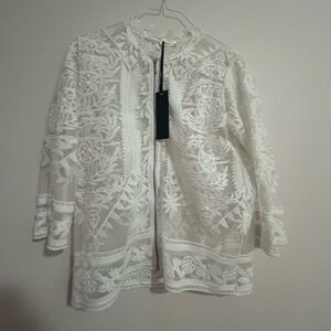 Lace long sleeve shirt